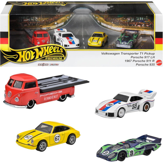 Hot Wheels HRT54 Premium Collector Set - Porsche Renschport